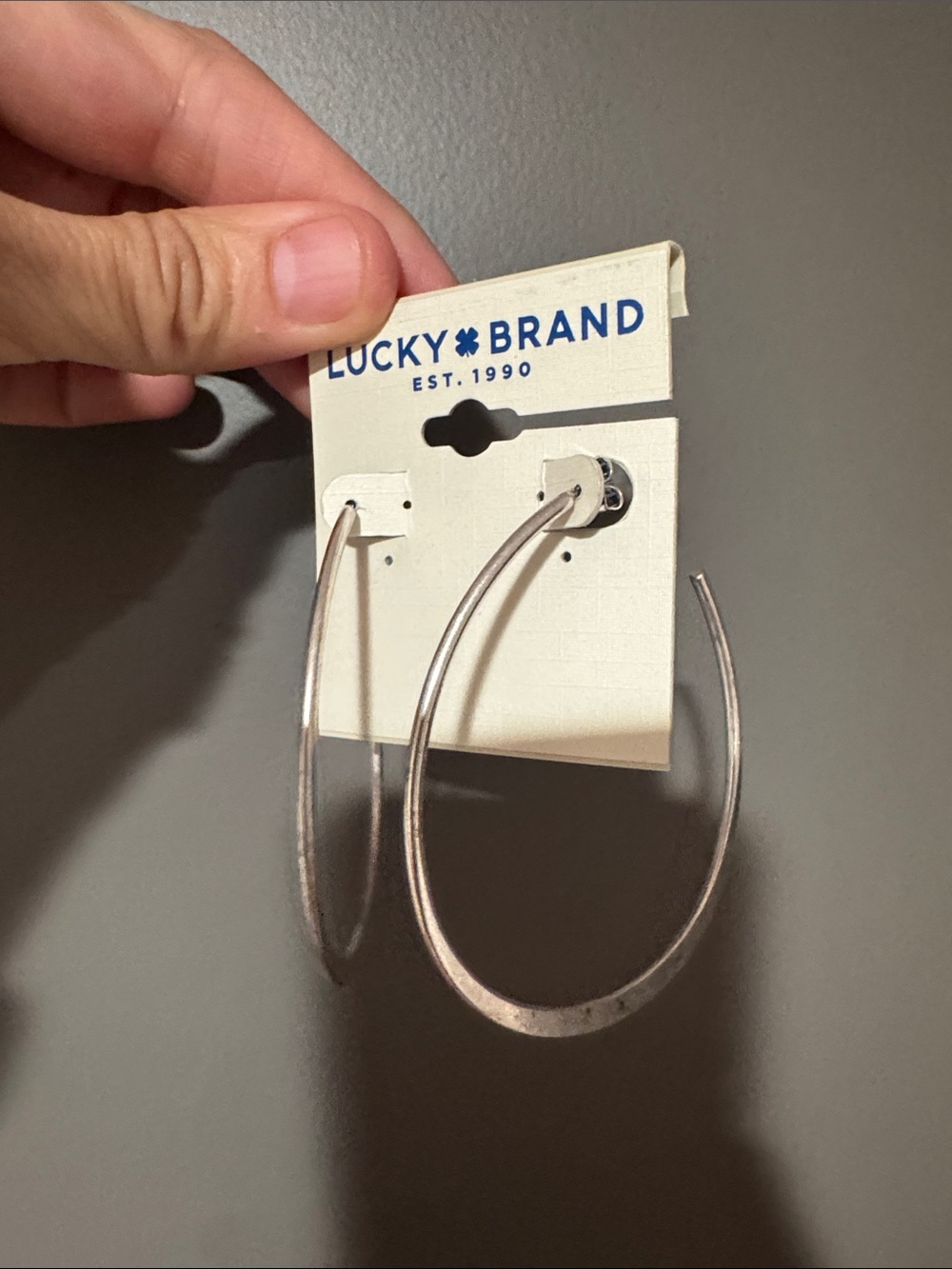 Lucky Brand Silver Hoop Earrings